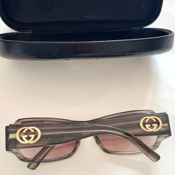 GUCCI Gray Acetate SUNGLASSES GG 2935/S RDZLE SHADES Womens Eyewear - Picture 2 of 5